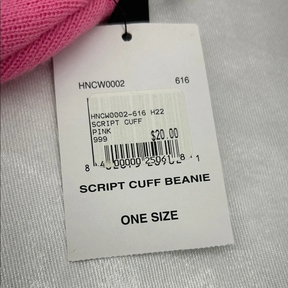 Hurley Script Cuff Beanie Pink OS